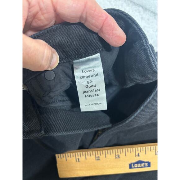 PacSun 90’s Boyfriend Distressed Black Jeans vtg inspired goth grunge streetwear - Picture 5 of 9